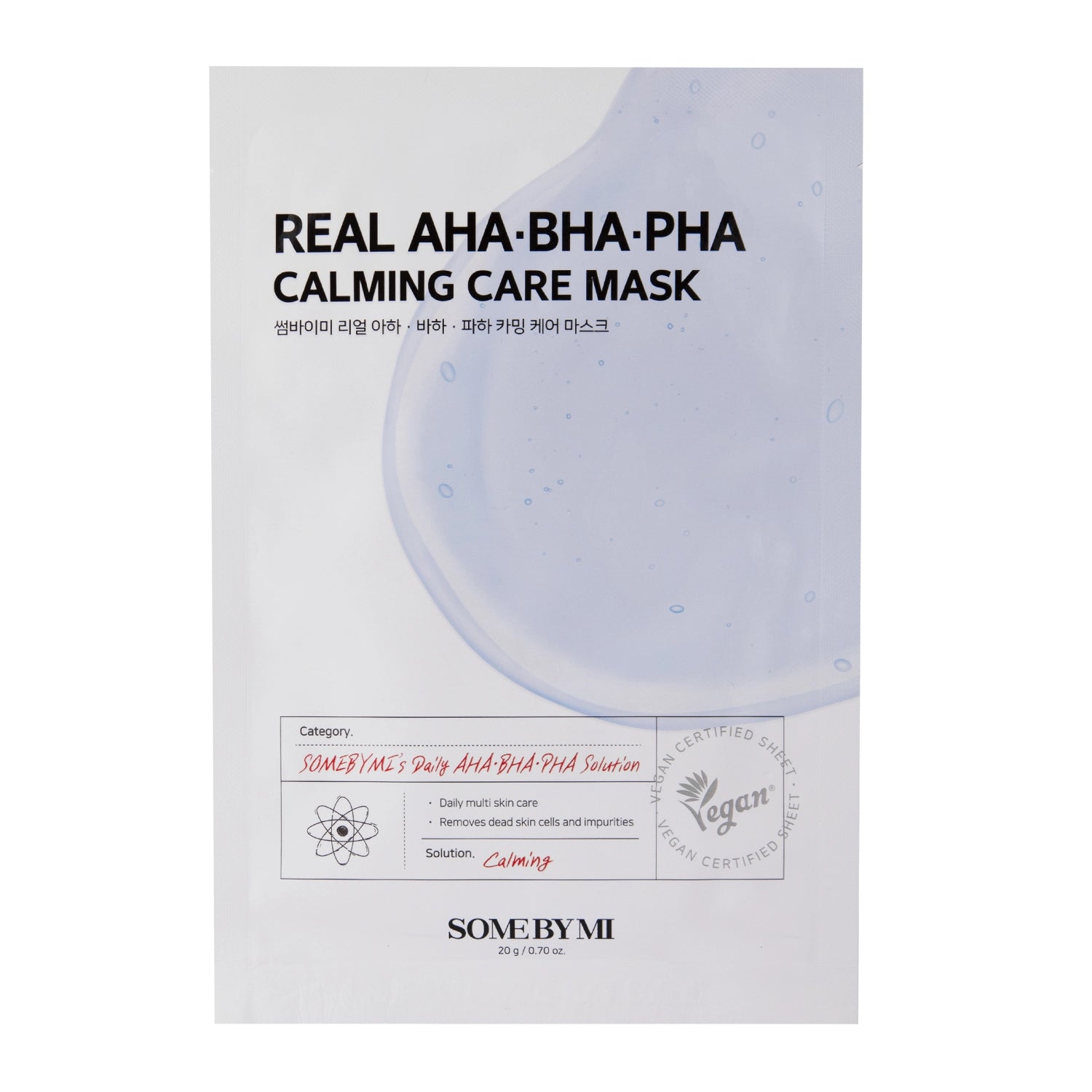 Real AHA BHA PHA Calming Care Mask, 20g